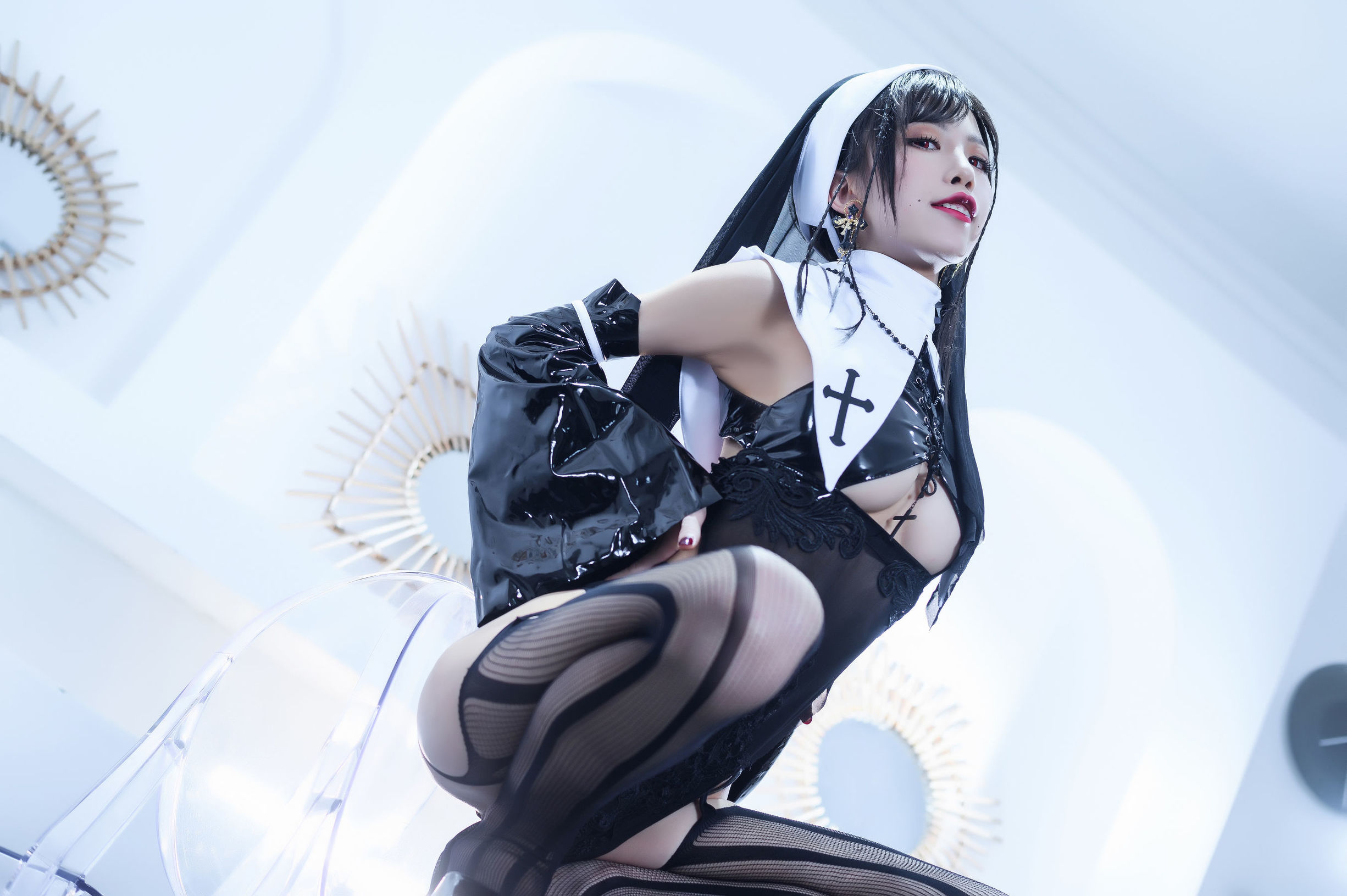 [Cosplay写真]动漫博主水淼aqua修女插图5